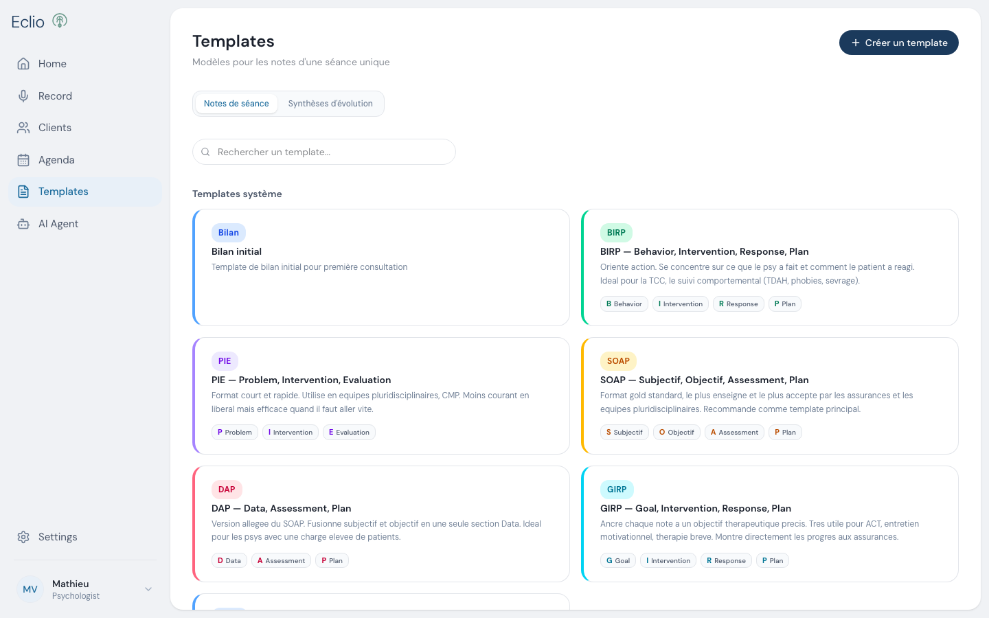 Note Templates